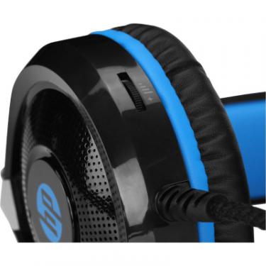 Наушники HP DHE-8010 Gaming Blue LED Black Фото 3