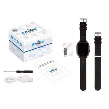Смарт-часы Amigo GO005 4G WIFI Kids waterproof Thermometer Black Фото 7