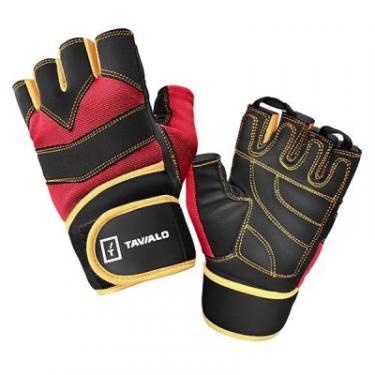 Перчатки для фитнеса Tavialo Men M Black-Red-Yellow Фото