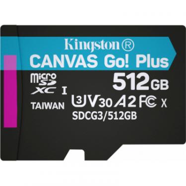 Карта памяти Kingston 512GB microSDXC class 10 UHS-I/U3 Canvas Go Plus Фото