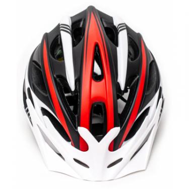 Шлем Cigna WT-016 М 54-57 см Black/White/Red Фото 2