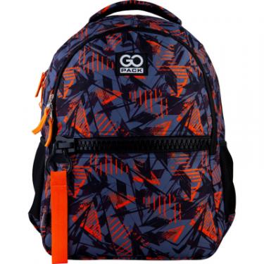 Рюкзак школьный GoPack Сity 161-1 черный, оранжевый Фото
