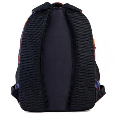 Рюкзак школьный GoPack Сity 161-1 черный, оранжевый Фото 3