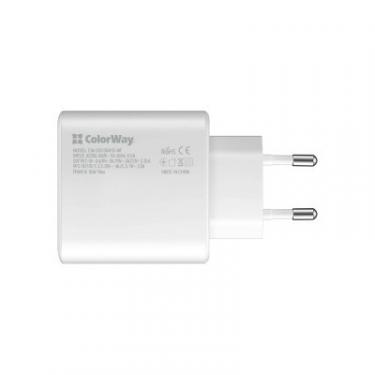 Зарядное устройство ColorWay Power Delivery Port PPS USB Type-C (45W) white Фото 1