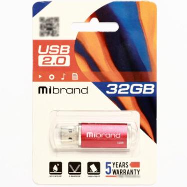 USB флеш накопитель Mibrand 32GB Cougar Red USB 2.0 Фото 1