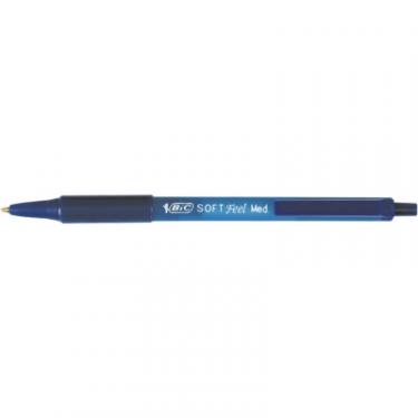 Ручка шариковая Bic Soft Feel Clic Grip, синяя, 3шт в блистере Фото