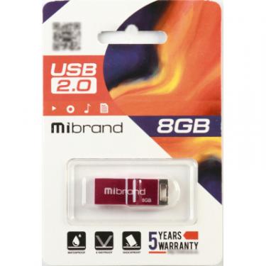 USB флеш накопитель Mibrand 8GB Сhameleon Pink USB 2.0 Фото 1