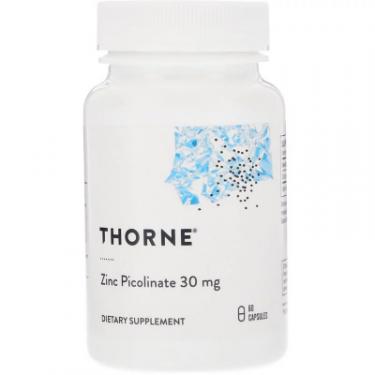 Минералы Thorne Research Цинк Пиколинат, Zinc Picolinate, 30 мг, 60 капсул Фото