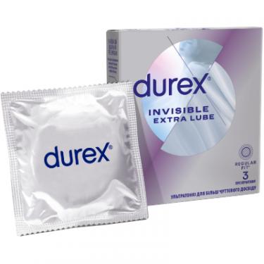 Презервативы Durex Invisible Extra Lube ультратонкі з додатковою змаз Фото