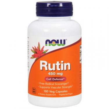 Антиоксидант Now Foods Рутин, Rutin, 450 мг, 100 вегетарианских капсул Фото