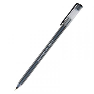 Ручка масляная Delta by Axent Черная 0.7 мм Прозрачный корпус Фото