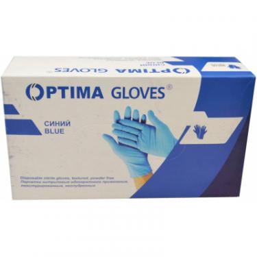 Медицинские перчатки OPTIMA GLOVES медичні нітрилові оглядові неприпудрені роз. M (па Фото