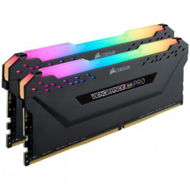Модуль памяти для компьютера Corsair DDR4 16GB (2x8GB) 3600 MHz Vengeance RGB Pro Black Фото 2