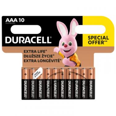 Батарейка Duracell AAA лужні 10 шт. в упаковці Фото 1