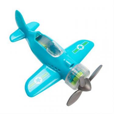 Развивающая игрушка Fat Brain Toys самолет Крутись пропеллер Playviator голубой Фото