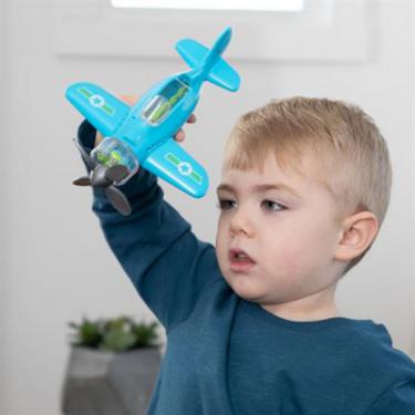 Развивающая игрушка Fat Brain Toys самолет Крутись пропеллер Playviator голубой Фото 3