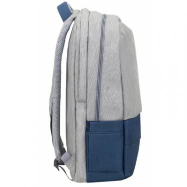 Рюкзак для ноутбука RivaCase 17.3" 7567 Prater, Grey / Dark Blue Фото 5