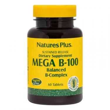 Витамин Natures Plus B-комплекс медленного высвобождения, MEGA В-100, N Фото