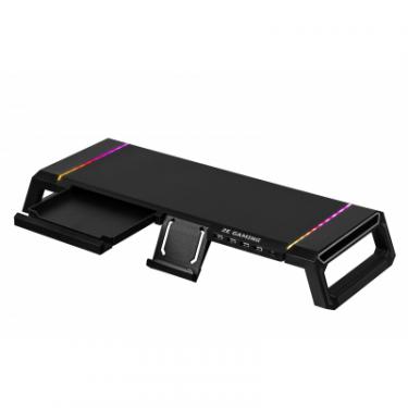 Подставка для монитора 2E GAMING, USB hub, backlight / RGB, Black Фото 4