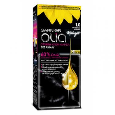 Краска для волос Garnier Olia 1.0 Глубокий черный 112 мл Фото