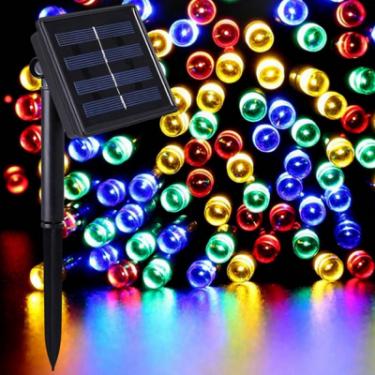 Гирлянда ColorWay на сонячній батареї 10м 100Led IP65 кольорова Фото 9
