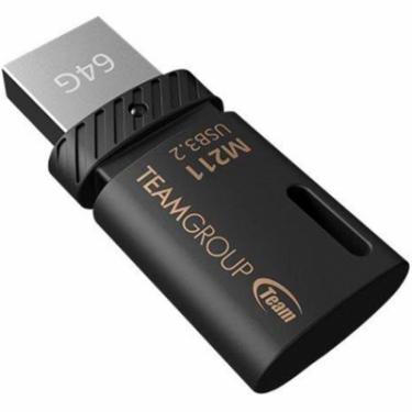 USB флеш накопитель Team 64GB M211 Black USB 3.2/Type-C Фото