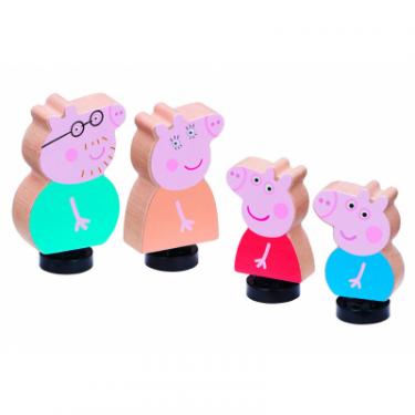 Игровой набор Peppa Pig дерев'яний Сім'я Пеппи Фото 1