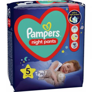 Подгузники Pampers трусики нічні Night Pants Розмір 5 (12-17 кг) 22 ш Фото 2