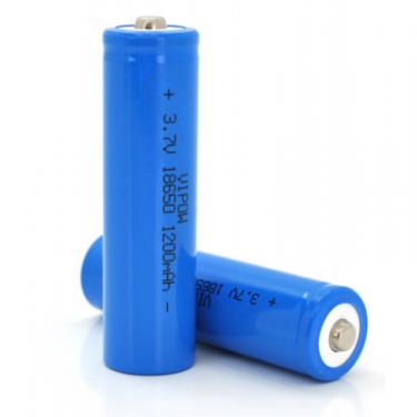 Аккумулятор Vipow 18650 Li-Ion ICR18650 TipTop, 1200mAh, 3.7V, Blue Фото