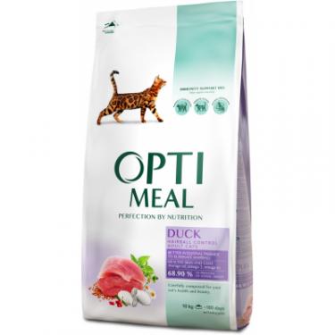 Сухой корм для кошек Optimeal з ефектом виведення шерсті - качка 10 кг Фото