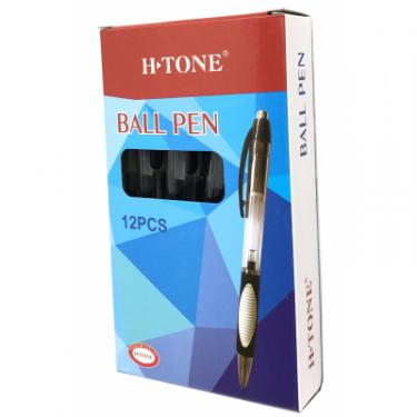 Ручка гелевая H-Tone автоматична 0,5 мм, чорна, уп. 12 шт. Фото 1