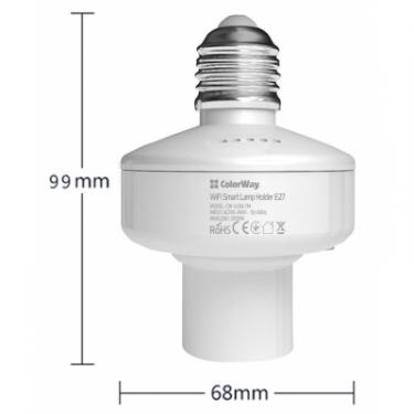 Умная лампочка ColorWay Wi-Fi Smart Lamp Holder E27 Фото 1