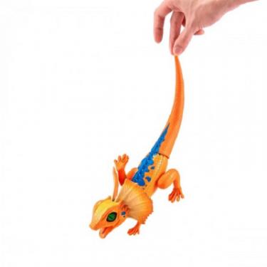 Интерактивная игрушка Pets & Robo Alive Помаранчева плащеносна ящірка Фото 1