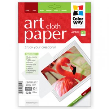 Бумага ColorWay LT ART 230г/м, glossy cloth, 10sh, OEM Фото