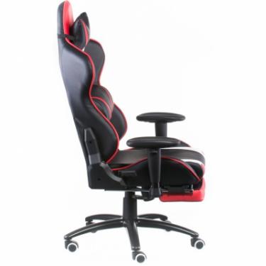 Кресло игровое Special4You ExtremeRace black/red/white with footrest Фото 2