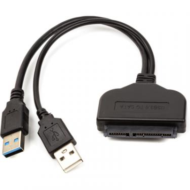 Переходник PowerPlant 2*USB 3.0 to SATA III, 15 cm Фото
