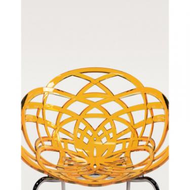 Кухонный стул PAPATYA FLORA-ML, сидіння матове біле, колір 01c, ніжки хр Фото 2