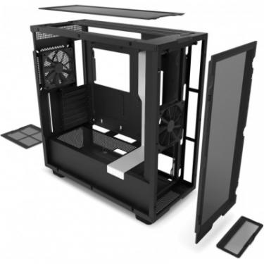 Корпус NZXT H7 v1 2022 Flow Edition Black and White Фото 4
