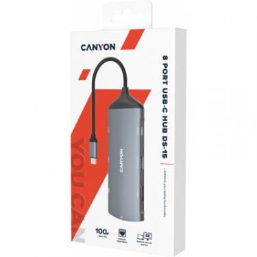 Порт-репликатор Canyon 8-in-1 USB-C Фото 5