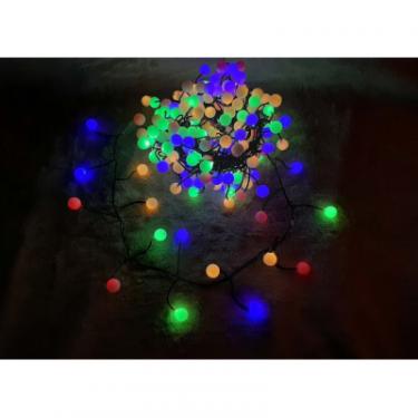 Гирлянда Luca Lighting кластер Кульки зелена струна 8 м, RGB Фото 2