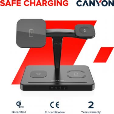 Зарядное устройство Canyon WS-404 4in1 Wireless charger Фото 4