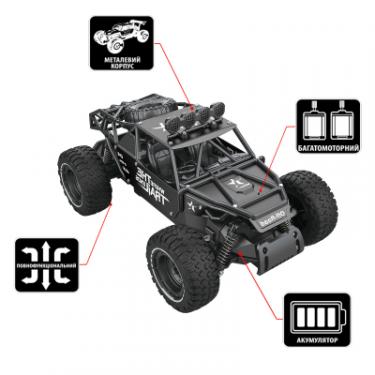 Радиоуправляемая игрушка Sulong Toys OFF-ROAD CRAWLER RACE (матовий чорний, метал. кор Фото 1