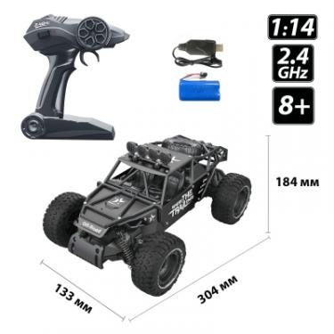 Радиоуправляемая игрушка Sulong Toys OFF-ROAD CRAWLER RACE (матовий чорний, метал. кор Фото 3