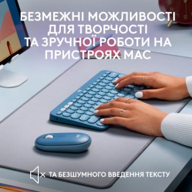Клавиатура Logitech K380 for MAC Multi-Device Bluetooth UA Blueberry Фото 2