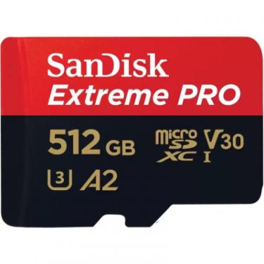 Карта памяти SanDisk 512 GB microSDXC UHS-I U3 Extreme Pro+SD Adapter Фото 1