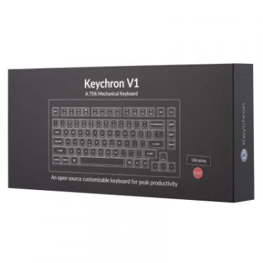Клавиатура Keychron V1 84 Key QMK Gateron G PRO Blue Hot-Swap RGB Fros Фото 11