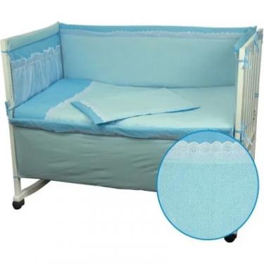 Детский постельный набор Руно Карапузік блакитний 60х120, 4 предмета Фото