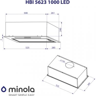 Вытяжка кухонная Minola HBI 5623 I 1000 LED Фото 9