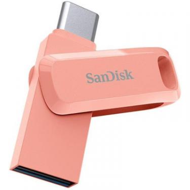 USB флеш накопитель SanDisk 256GB Ultra Dual Drive Go USB 3.0/Type-C Peach Фото 2