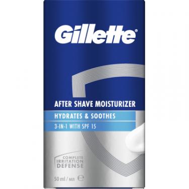 Бальзам после бритья Gillette 3 in 1 Hydrates & Soothes SPF+15 50 мл Фото 1
